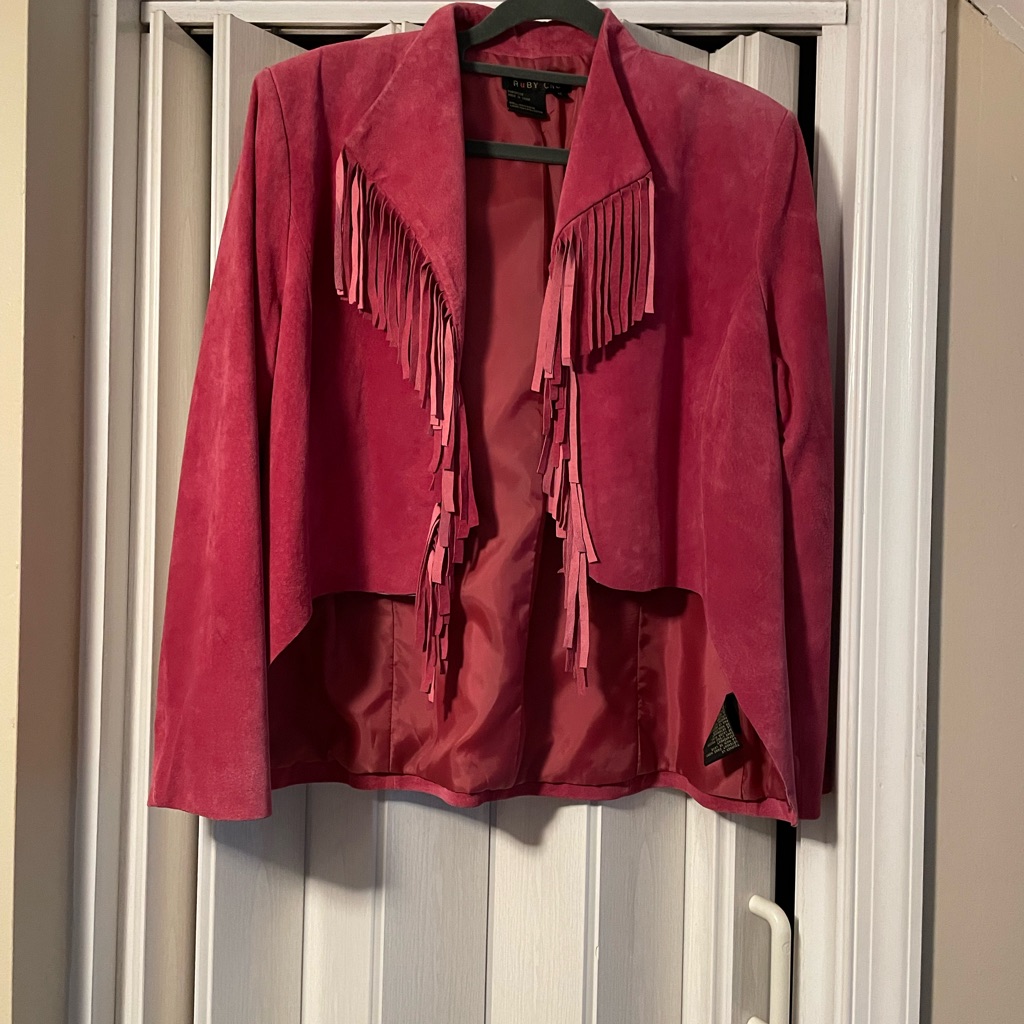 Ruby Ch Raspberry Suede Jacket